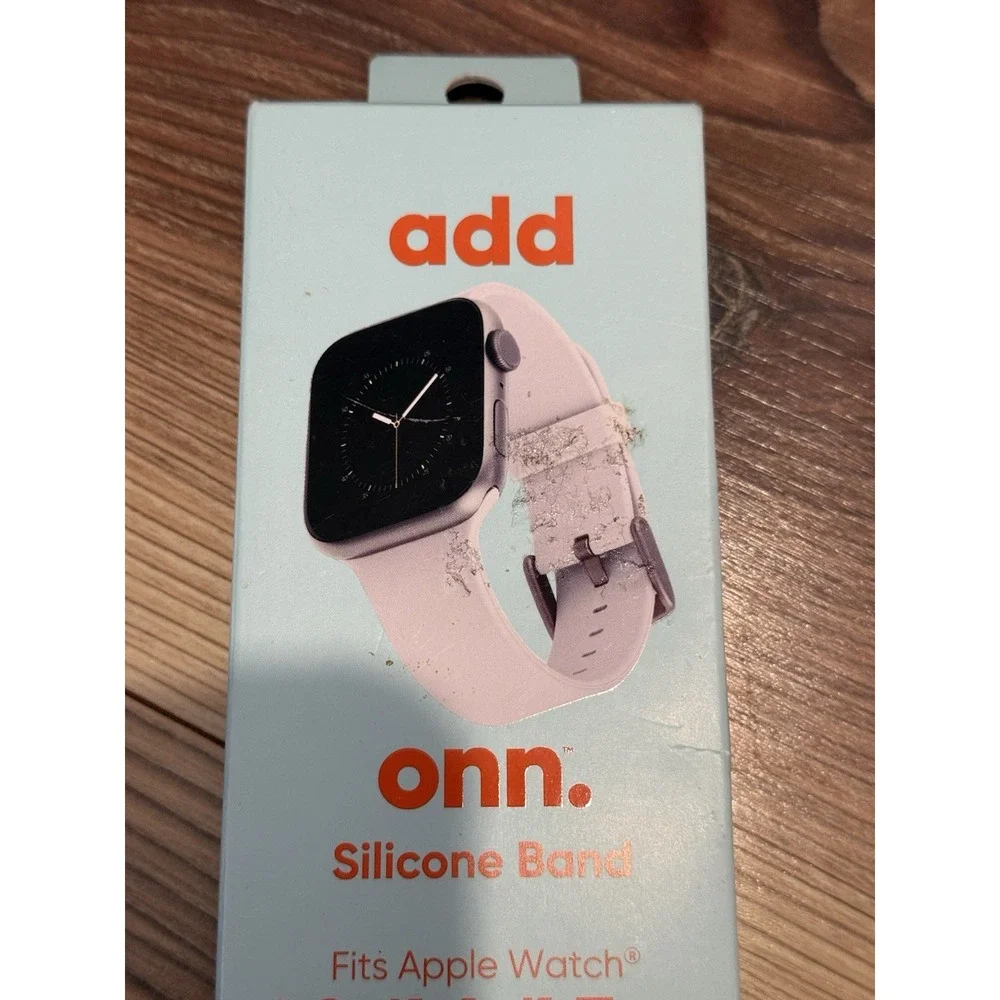 Onn Add Apple 42/44/45mm Ultra Silicone Watch Band White